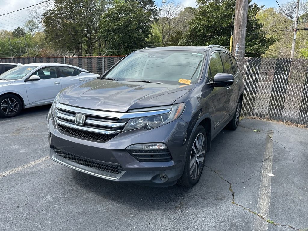 Gray (Modern Steel Metallic) 2018 Honda Pilot Elite AWD SUV / Crossover All-Wheel Drive 9-Speed Automatic