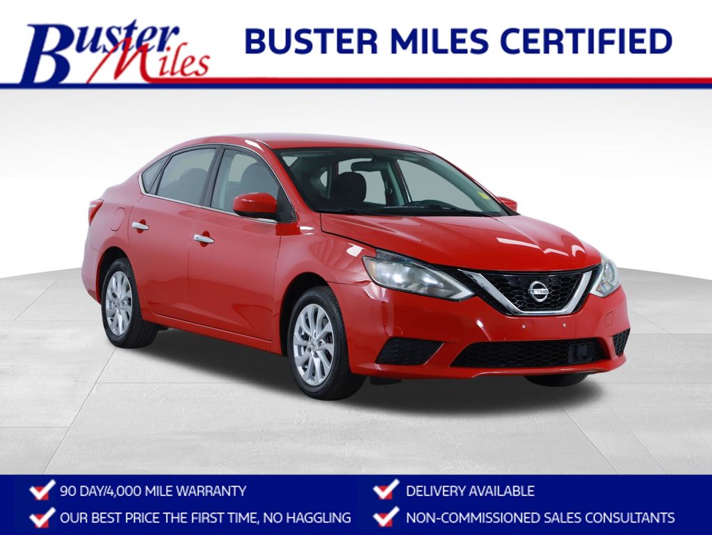 Red Alert 2018 Nissan Sentra SV FWD Sedan Front-Wheel Drive Continuously Variable Transmission