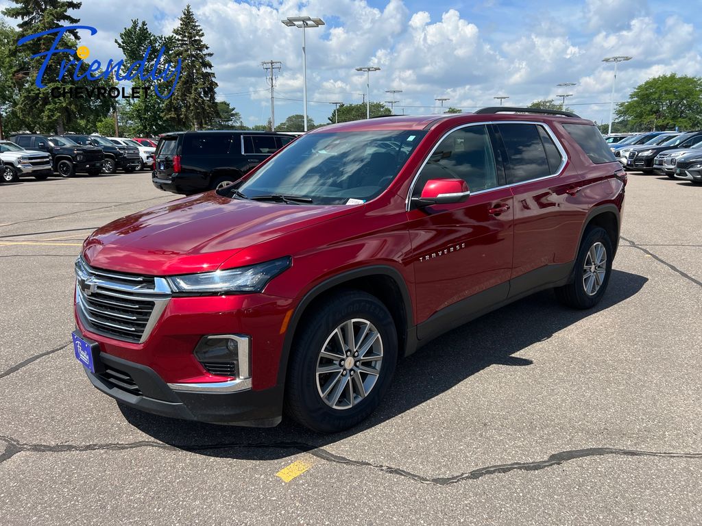 Radiant Red Tintcoat 2023 Chevrolet Traverse SUV / Crossover Four-Wheel Drive 9-Speed Automatic