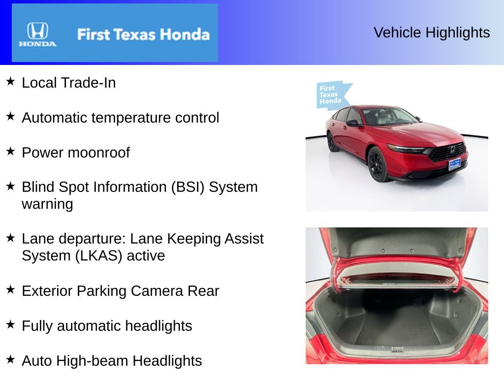 Used Car 2025 Honda Accord  Se For Sale Under $30,000 In Austin, Texas