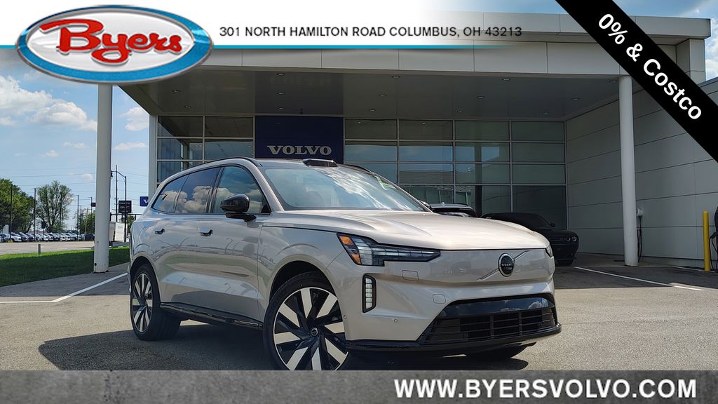 Silver Dawn Metallic 2025 Volvo EX90 Twin Performance Ultra 7-Passenger eAWD SUV / Crossover All-Wheel Drive 1-Speed Automatic