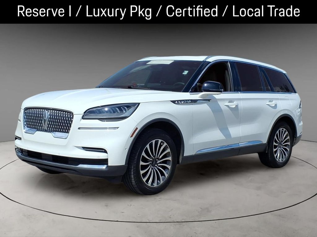 Pristine White Metallic Tri-Coat 2024 Lincoln Aviator Reserve AWD SUV / Crossover All-Wheel Drive Automatic