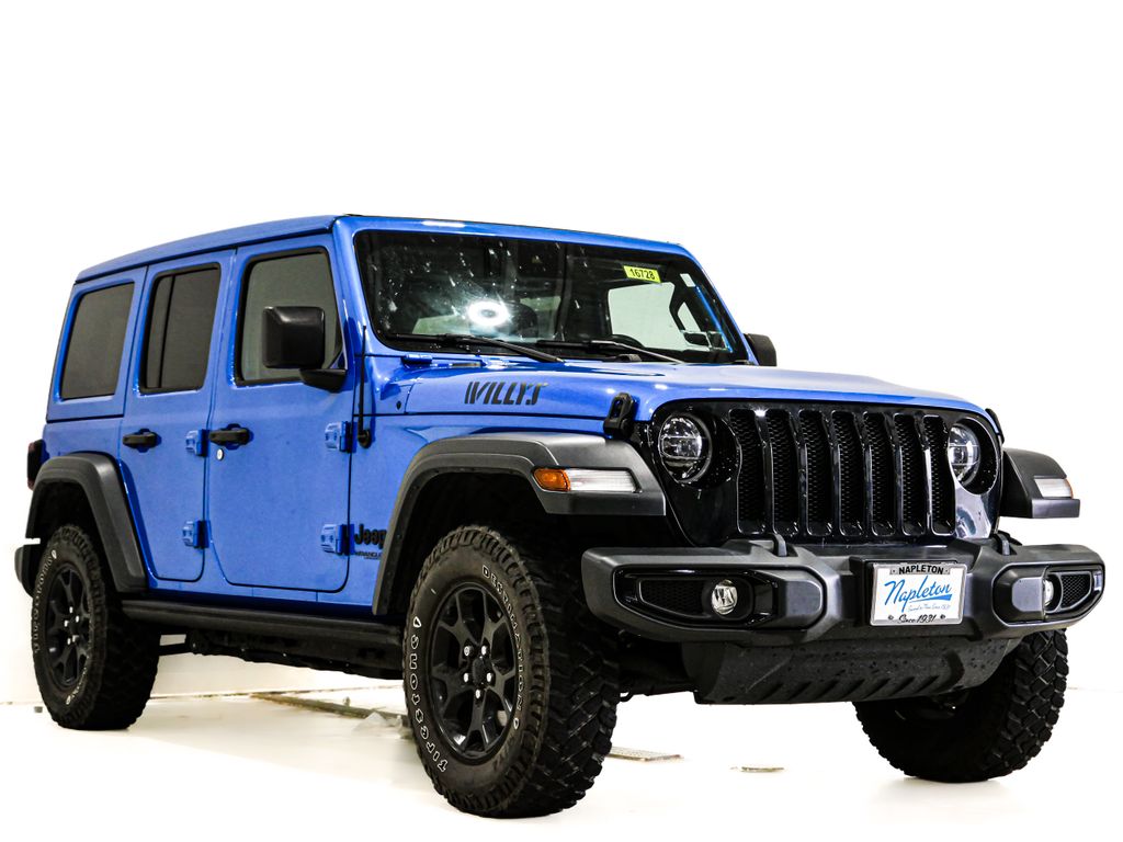 Hydro Blue Pearl Coat 2022 Jeep Wrangler SUV / Crossover Four-Wheel Drive 8-Speed Automatic