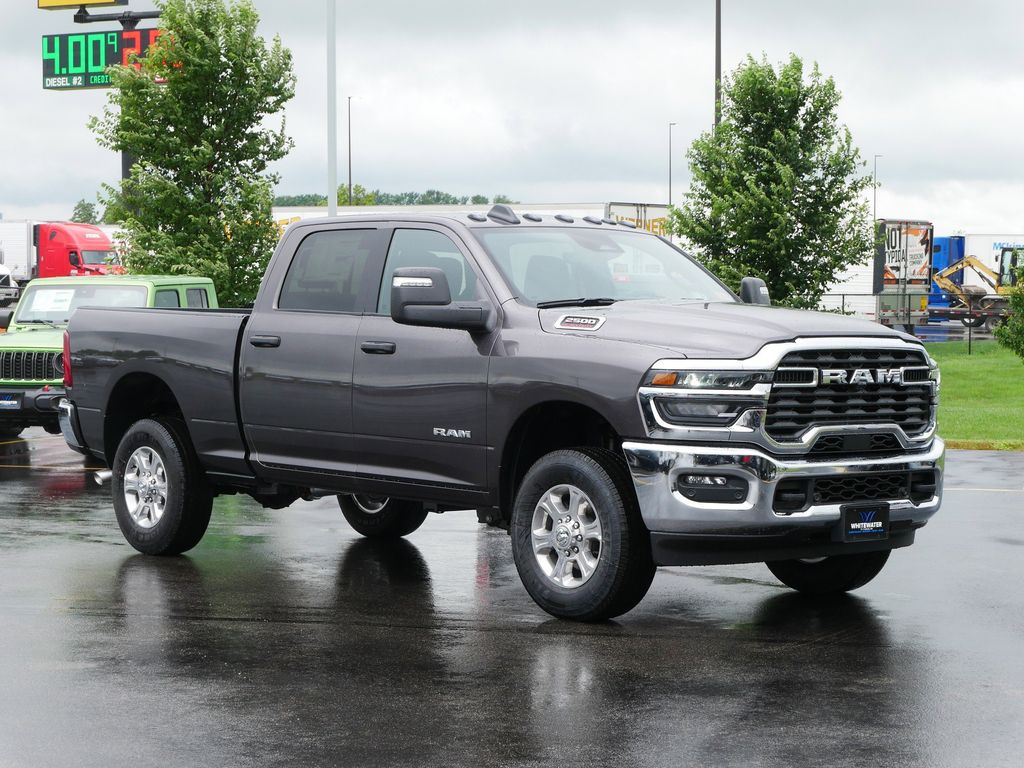 Gray (Granite Crystal Metallic Clearcoat) 2025 RAM 2500 Big Horn Crew Cab 4WD Pickup Truck Four-Wheel Drive 8-Speed Automatic