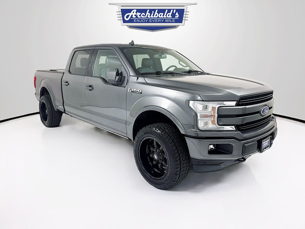 Gray (Magnetic Metallic) 2019 Ford F-150 Lariat SuperCrew LB 4WD Pickup Truck Four-Wheel Drive Automatic
