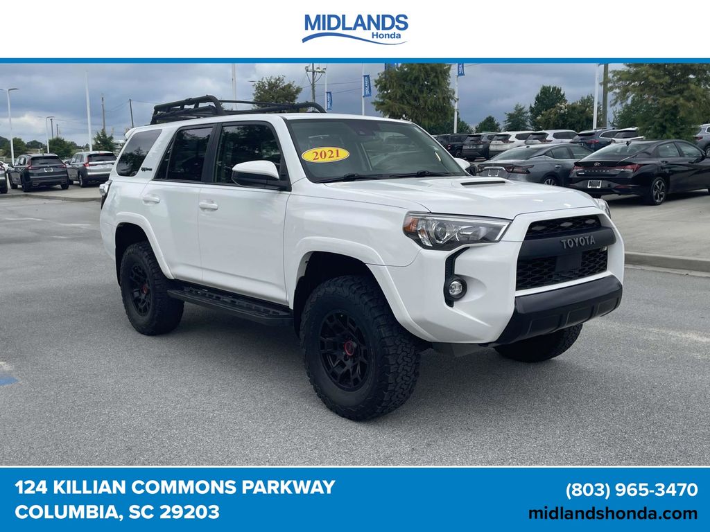 Super White 2021 Toyota 4Runner SUV / Crossover Four-Wheel Drive 5-Speed Automatic Overdrive