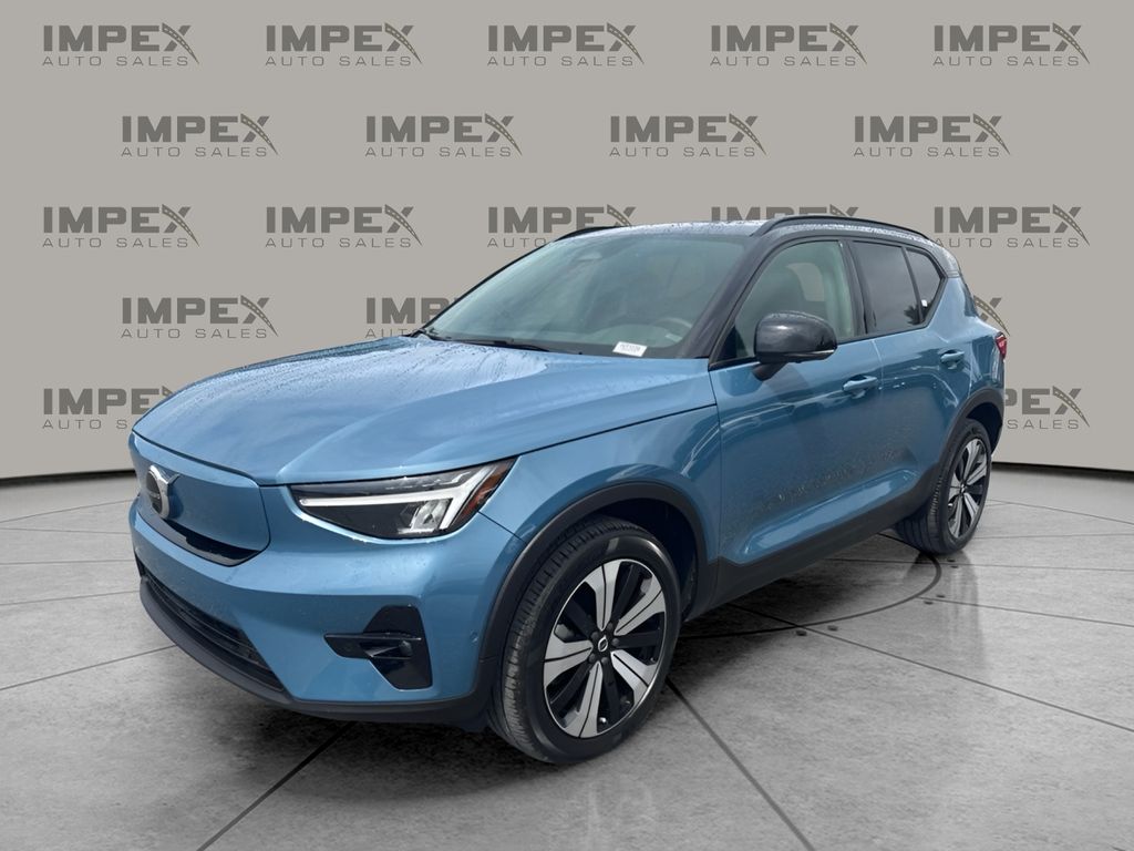Fjord Blue Metallic 2023 Volvo XC40 Recharge SUV / Crossover All-Wheel Drive 1-Speed Automatic