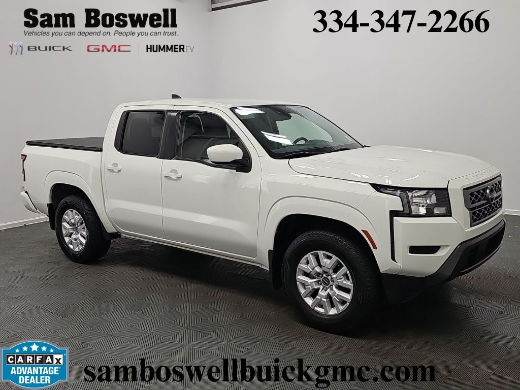 Glacier White 2022 Nissan Frontier Pickup Truck 4X2 9-Speed Automatic