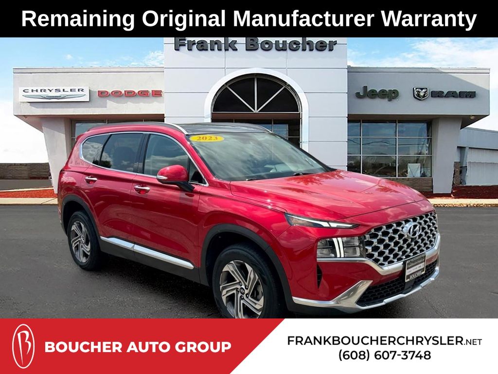 Calypso Red 2023 Hyundai Santa Fe SUV / Crossover All-Wheel Drive 8-Speed Automatic