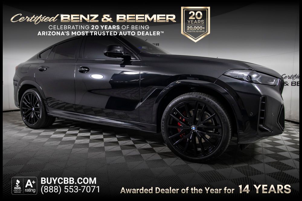 Black Sapphire Metallic 2025 BMW X6 xDrive40i AWD SUV / Crossover All-Wheel Drive 8-Speed Automatic