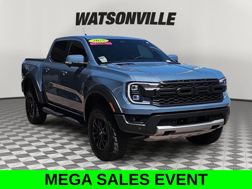 Blue (Azure Gray Metallic Tri-Coat) 2025 Ford Ranger Pickup Truck Four-Wheel Drive Automatic