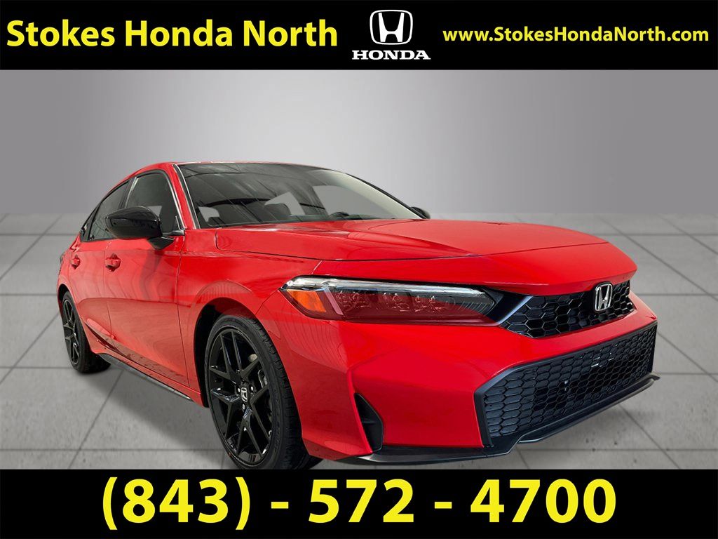2026 Honda Civic Sport Red at Stokes Honda North
