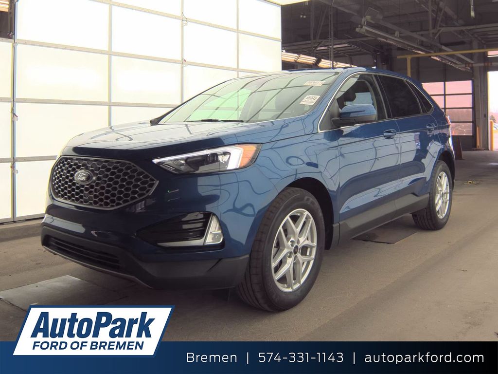 Blue Metallic 2023 Ford Edge SEL AWD SUV / Crossover All-Wheel Drive 8-Speed Automatic