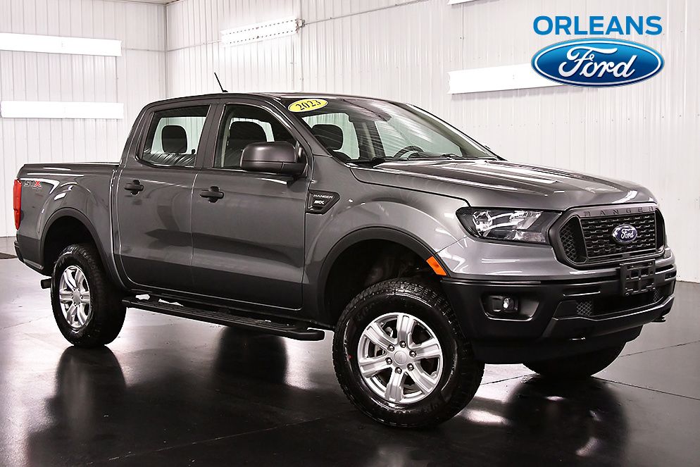 Carbonized Gray Metallic 2023 Ford Ranger XL SuperCrew 4WD Pickup Truck Four-Wheel Drive Automatic