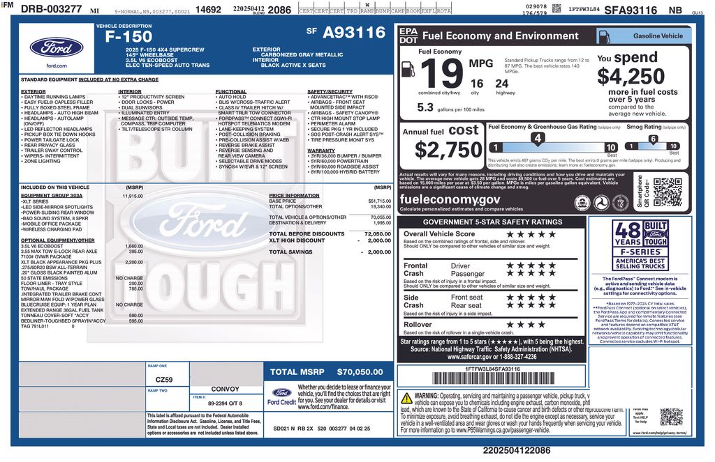Certified Used 2025 Gray Ford XLT image 5