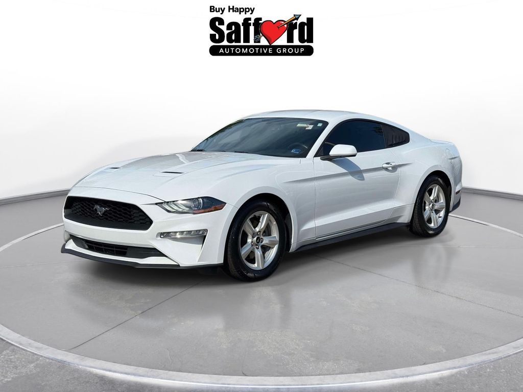 Oxford White 2019 Ford Mustang EcoBoost Coupe RWD Coupe Rear-Wheel Drive Automatic
