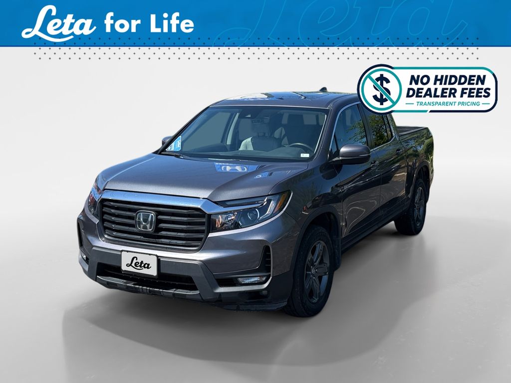 Gray 2023 Honda Ridgeline RTL AWD Pickup Truck All-Wheel Drive 9-Speed Automatic