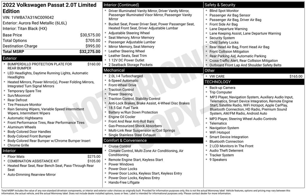 Certified Used 2022 Blue Volkswagen 2.0T Limited Edition image 5