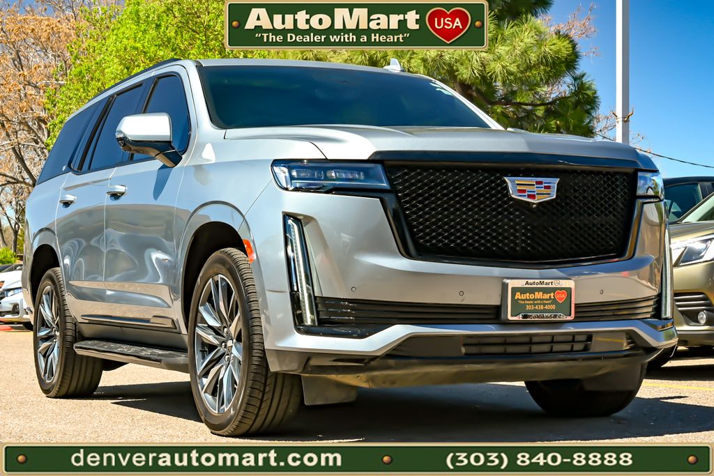 Argent Silver Metallic 2023 Cadillac Escalade SUV / Crossover Four-Wheel Drive Automatic
