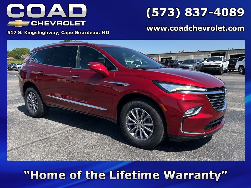 Cherry Red Tintcoat 2023 Buick Enclave Essence FWD SUV / Crossover Front-Wheel Drive 9-Speed Automatic
