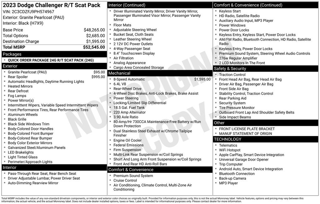 Used 2023 Dodge Challenger R/T Scat Pack 2D Coupe