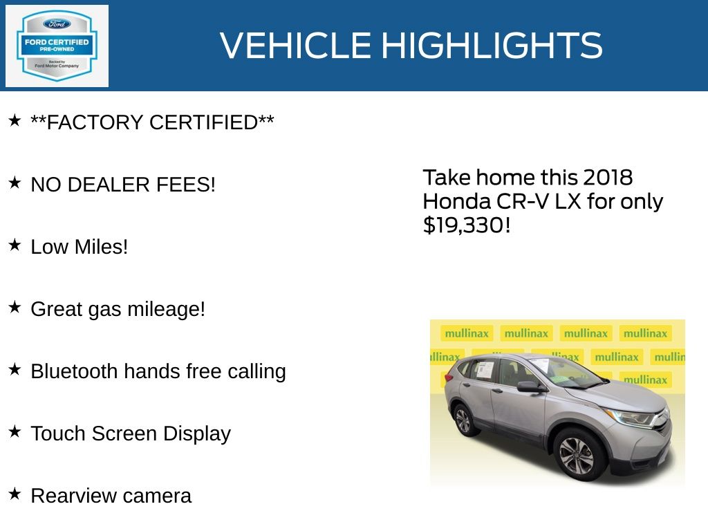 Certified Used 2018 White Honda LX image 11