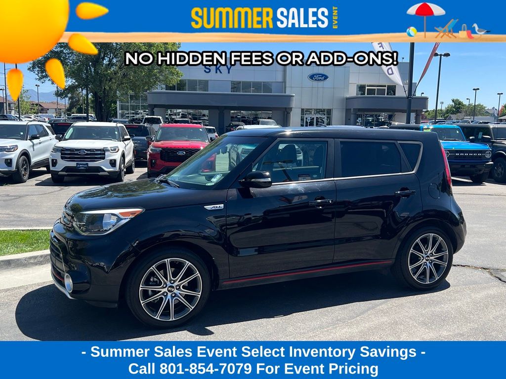 Shadow Black 2018 Kia Soul Wagon Front-Wheel Drive 7-Speed Automatic
