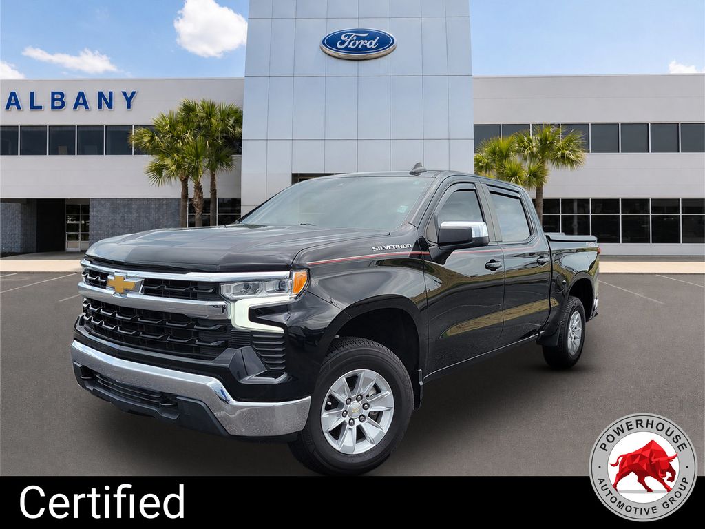 Black 2023 Chevrolet Silverado 1500 Pickup Truck Four-Wheel Drive Automatic