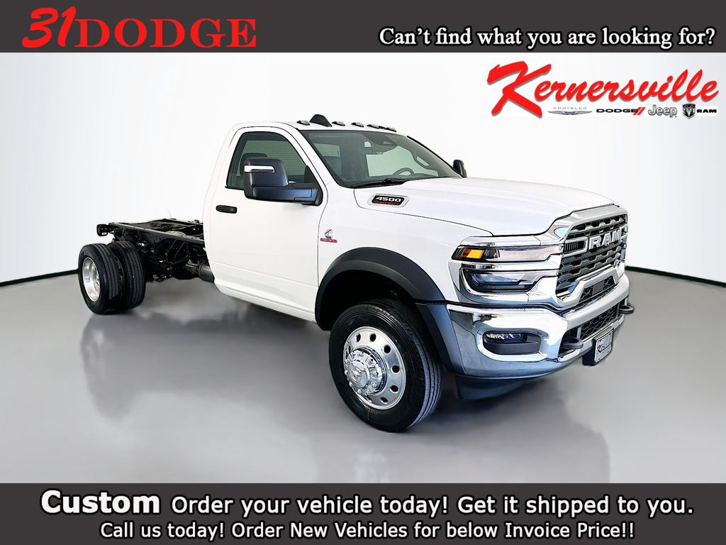 Bright White Clearcoat 2026 RAM 4500 Chassis Pickup Truck Automatic