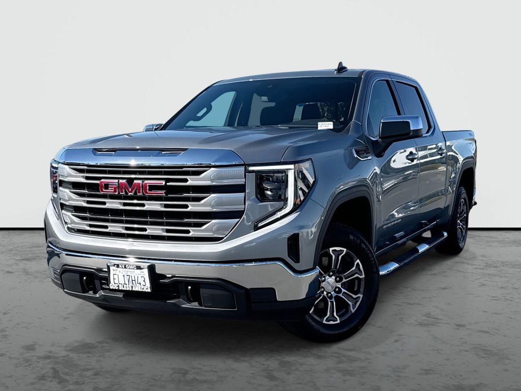 Sterling Metallic 2026 GMC Sierra 1500 SLE Crew Cab 4WD Pickup Truck Four-Wheel Drive 8-Speed Automatic