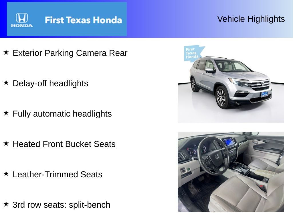 Used Car 2016 Honda Pilot  Touring For Sale Under $12,000 In Austin, Texas