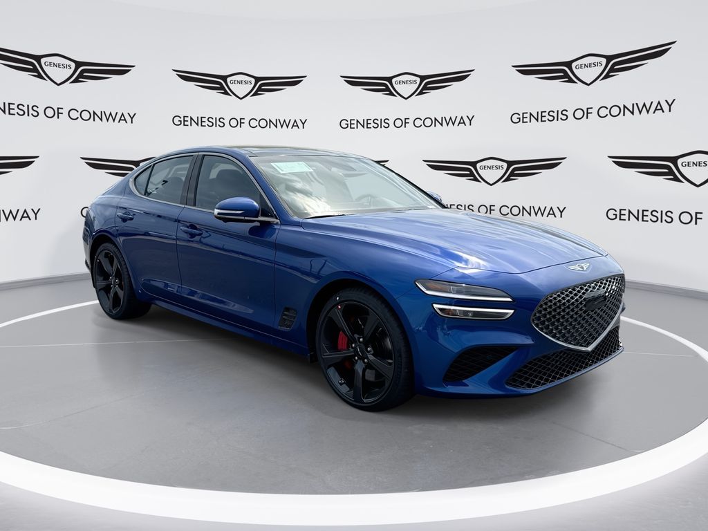 Kawah Blue 2026 Genesis G70 3.3T Sport Prestige RWD Sedan Rear-Wheel Drive 8-Speed Automatic