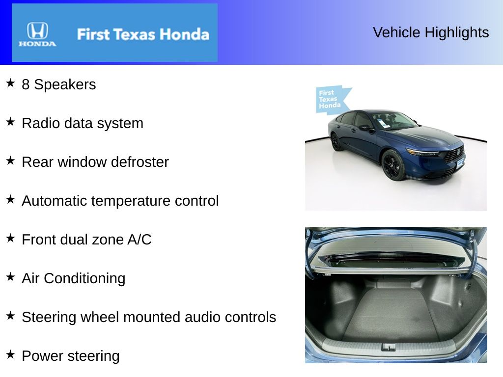 Used Car 2025 Honda Accord  Se For Sale Under $30,000 In Austin, Texas