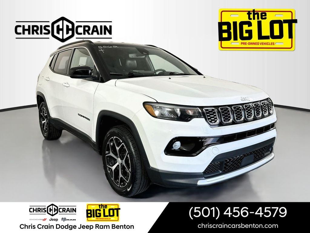 Bright White Clearcoat 2024 Jeep Compass SUV / Crossover Four-Wheel Drive 8-Speed Automatic