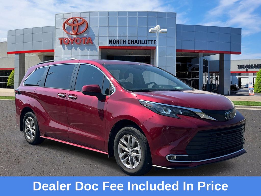 Red (Ruby Flare Pearl) 2024 Toyota Sienna Minivan Front-Wheel Drive Continuously Variable Transmission