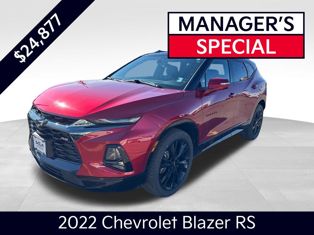 Cherry Red Tintcoat 2022 Chevrolet Blazer RS AWD SUV / Crossover All-Wheel Drive 9-Speed Automatic Overdrive