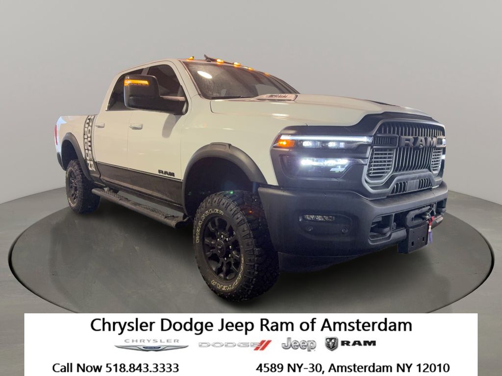 Bright White Clearcoat 2025 RAM 2500 Pickup Truck Four-Wheel Drive 8-Speed Automatic