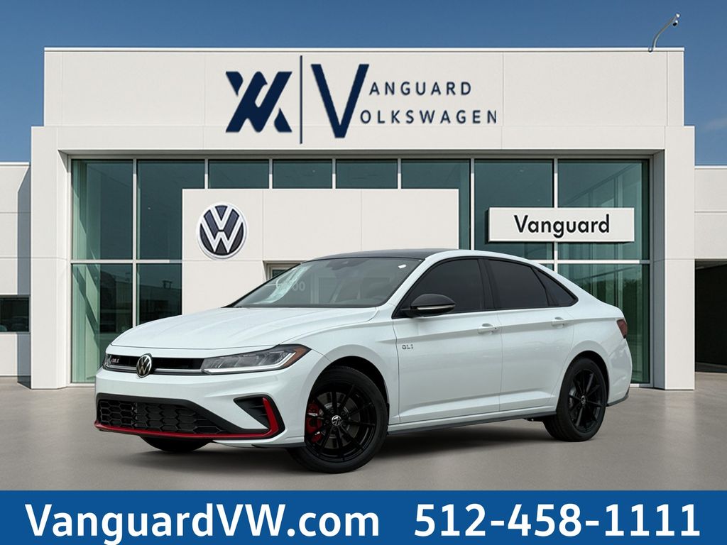 Pure White w/Deep Blk Rf 2026 Volkswagen Jetta GLI Autobahn FWD Sedan Front-Wheel Drive 7-Speed Dual Clutch