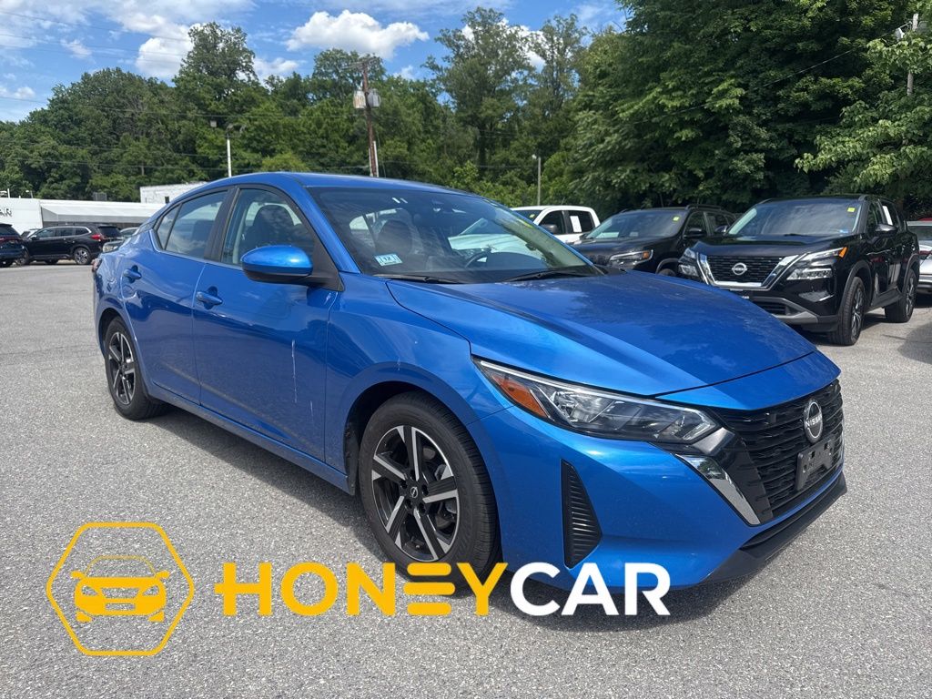 Electric Blue Metallic 2024 Nissan Sentra SV FWD Sedan Front-Wheel Drive Continuously Variable Transmission