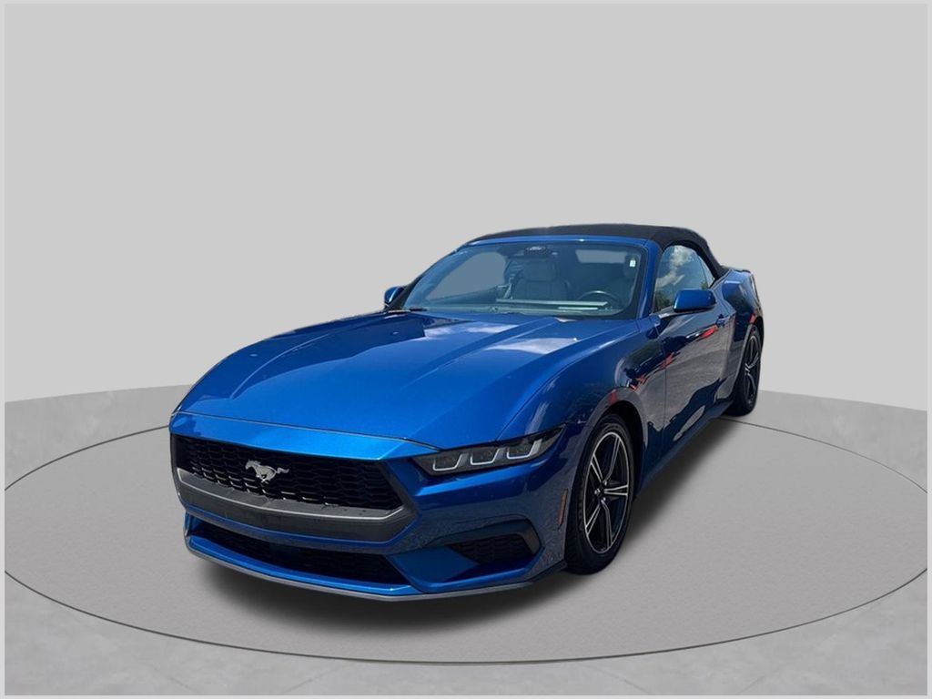 Blue Metallic 2024 Ford Mustang Convertible Rear-Wheel Drive Automatic