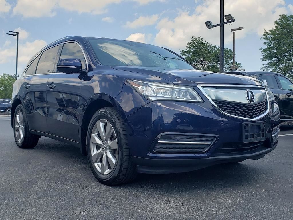 Fathom Blue Pearl 2016 Acura MDX SH-AWD with Advance Package SUV / Crossover All-Wheel Drive 9-Speed Automatic