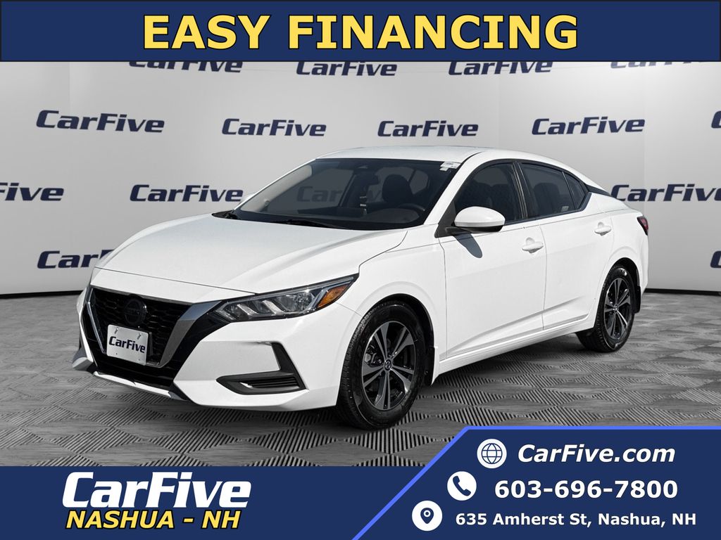 White (Fresh Powder) 2022 Nissan Sentra SV FWD Sedan Front-Wheel Drive Continuously Variable Transmission