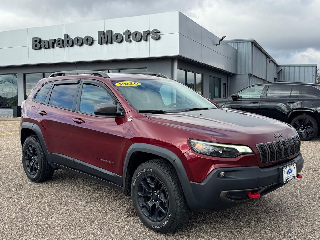 Velvet Red Pearlcoat 2020 Jeep Cherokee Trailhawk 4WD SUV / Crossover Four-Wheel Drive Automatic