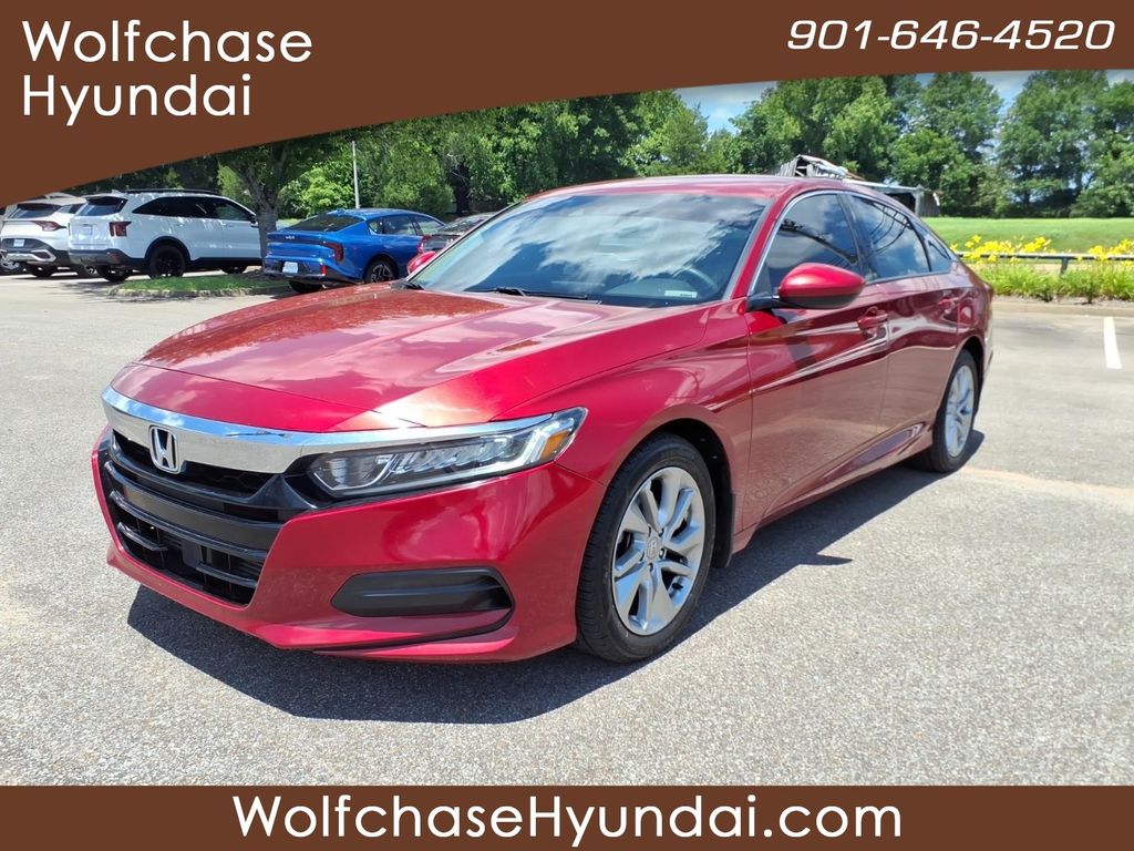 Red 2018 Honda Accord Sedan Front-Wheel Drive Continuously Variable Transmission