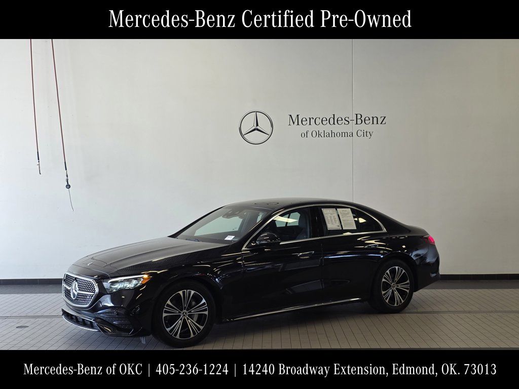 Obsidian Black Metallic 2025 Mercedes-Benz E-Class E 350 4MATIC Sedan All-Wheel Drive 9-Speed Automatic