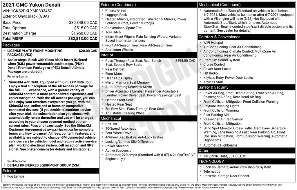 Used Car 2021 Gmc Yukon  Denali For Sale Under $50,000 In Austin, Texas