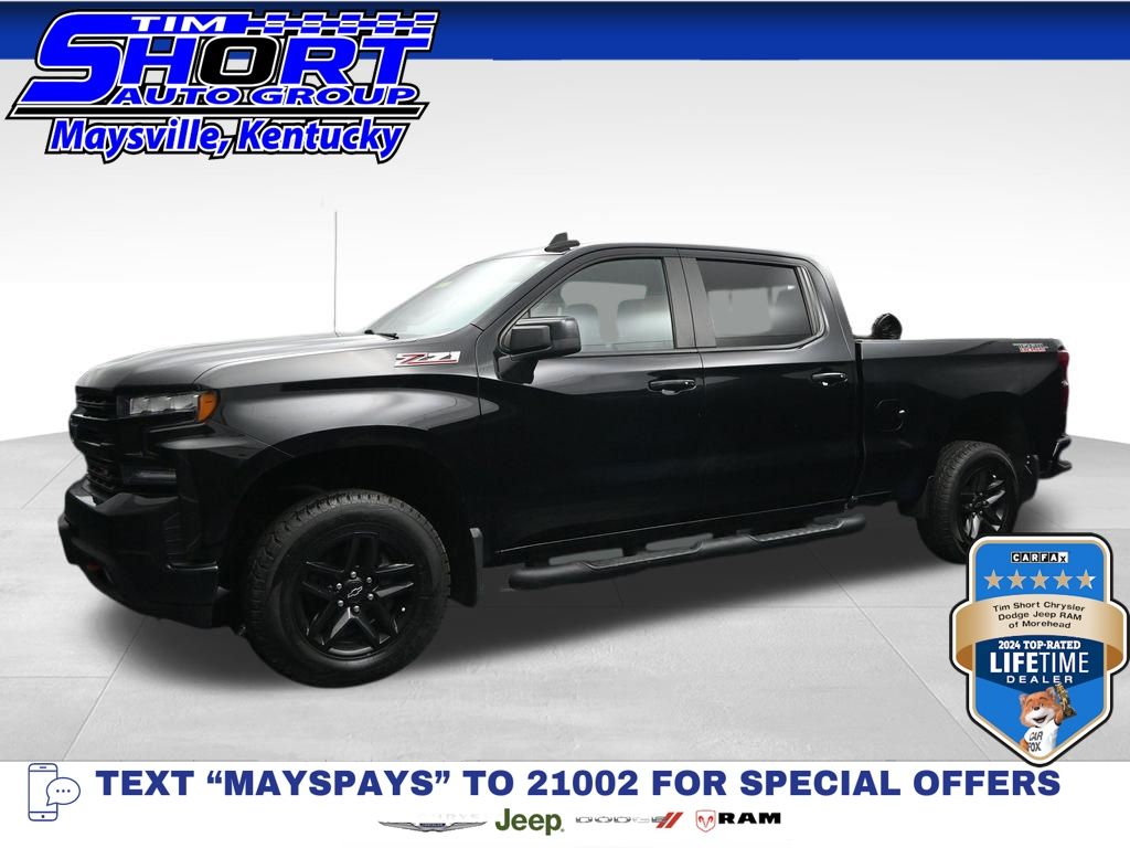 Black 2019 Chevrolet Silverado 1500 Pickup Truck Four-Wheel Drive 8-Speed Automatic