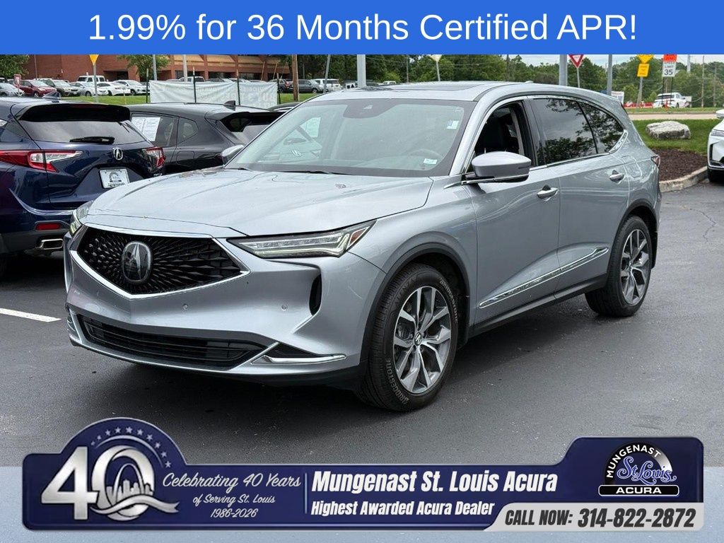 Lunar Silver Metallic 2023 Acura MDX SH-AWD with Technology Package SUV / Crossover All-Wheel Drive Automatic