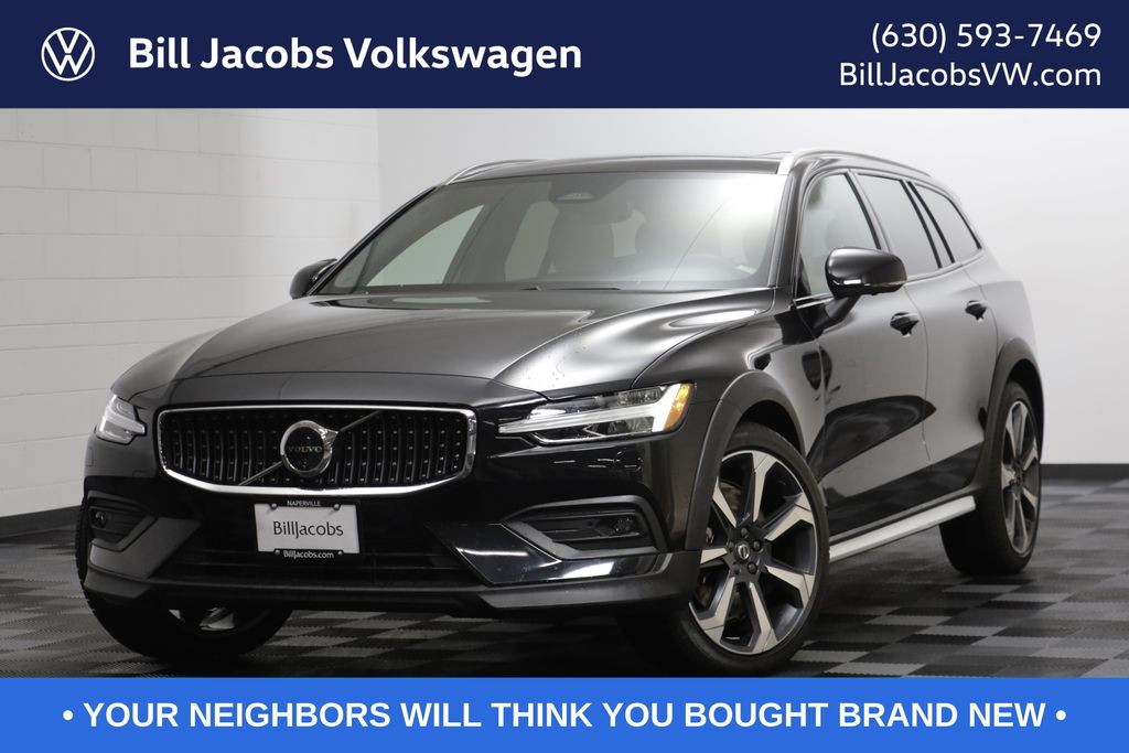 Onyx Black Metallic 2024 Volvo V60 Wagon All-Wheel Drive Automatic