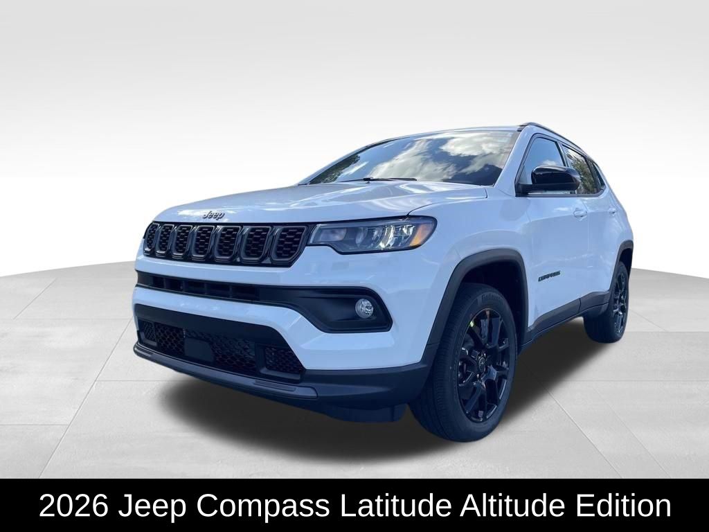 Bright White Clearcoat 2026 Jeep Compass SUV / Crossover Four-Wheel Drive 8-Speed Automatic